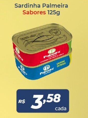 Atakarejo Sardinha Palmeira Sabores 125g oferta