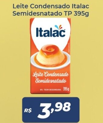 Atakarejo Leite Condensado Italac Semidesnatado TP 395g oferta
