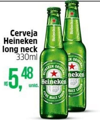 Atacado Máximo Cerveja Heineken Long Neck 330ml oferta