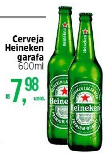 Atacado Máximo Cerveja Heineken Garrafa 600ml oferta