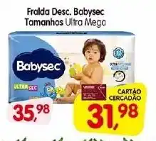 Cercadão Fralda Desc. Babysec Tamanhos Ultra Mega oferta