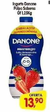 Cercadão logurte Danone Polpa Sabores Gf 1,25Kg oferta