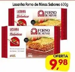 Cercadão Lasanha Forno de Minas Sabores 600g oferta