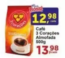 Rossi Supermercado Cafe 3 Corações Almofada 500g oferta