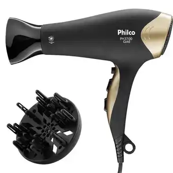 Benoit Secador de cabelo philco ph3700 gold com difusor 2000w oferta
