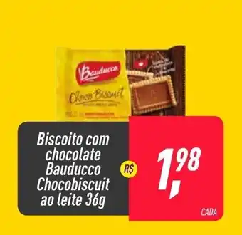 Frangolândia Biscoito com Chocolate Bauducco Chocobiscuit ai Leite 36g oferta