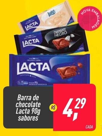 Frangolândia Barra de chocolate Lacta 90g sabores oferta