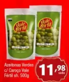 Azeitonas Verdes c/ Caroço Vale Fértil sh. 500g