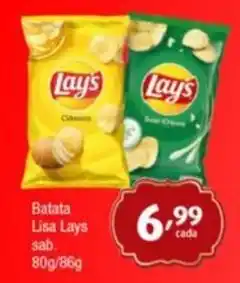 Supermercados Intercontinental Batata Lisa Lays sab. 80g/86g oferta