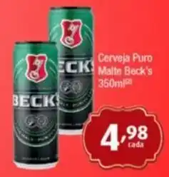 Cerveja Puro Malte Beck's 350ml