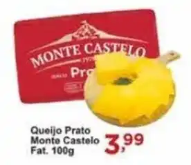 Rossi Supermercado Queijo Prato Monte Castelo Fat. 100g oferta