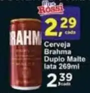 Rossi Supermercado Cerveja Brahma Duplo Malte lata 269ml oferta