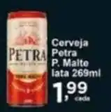 Rossi Supermercado Cerveja Petra P. Malte lata 269ml oferta