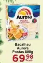 Rossi Supermercado Bacalhau Aurora Postas 800g oferta