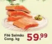 Rossi Supermercado Filé Salmão cong. kg oferta