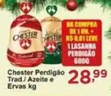 Rossi Supermercado Chester Perdigão trad./ Azeite e Ervas kg oferta