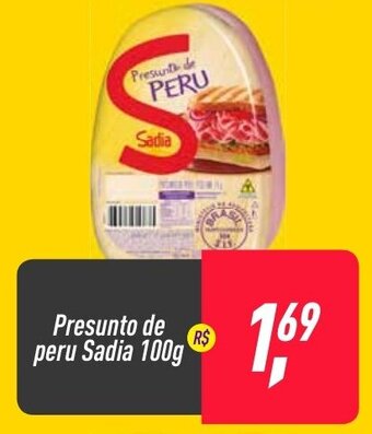 Frangolândia Presunto de peru Sadia 100g oferta