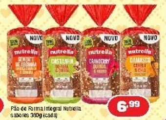 Costazul Supermercados Pao de Forma Integral Nutrella sabores 350g (cada) oferta