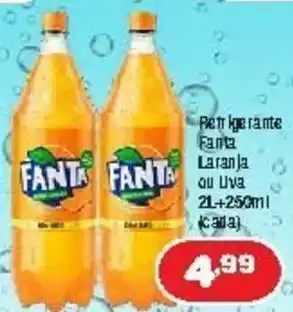 Costazul Supermercados Refrigerante Fanta Laranja ou Uva 2L + 250ml (cada) oferta