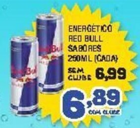 Energetico Red Bull sabores 250ml (cada)