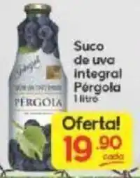 Supermercados Princesa Suco de uva integral Pérgola 1L oferta