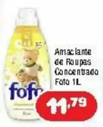 Costazul Supermercados Amaciante de Roupas Concentrado Fofo 1L oferta