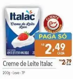 Supermercados Condor Creme de Leite Italac 200g-Leve-TP oferta