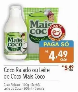 Supermercados Condor Coco Ralado ou Leite de Coco Mais Coco oferta