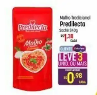 Muffato Molho Tradcional Predilecta 340g oferta