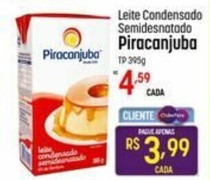 Muffato Leite Condensado Semidesnatado Pirancanjuba TP 395g oferta