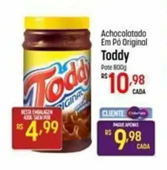Muffato achocolatado em po Orginal Toddy 800g oferta