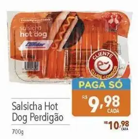 Supermercados Condor Salsicha Hot Dog Perdigão 700g oferta