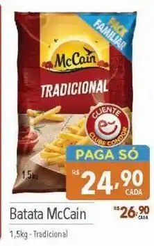 Supermercados Condor Batata McCain 1,5kg- Tradicional oferta