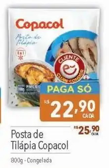 Supermercados Condor Posta de Tilápia Copacol 800g-Congelada oferta