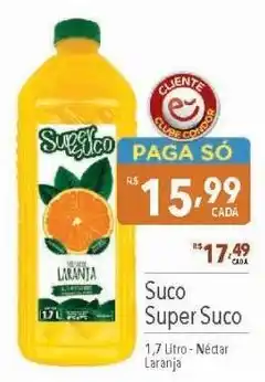 Supermercados Condor Suco Super Suco 1,7 Litro-Néctar Laranja oferta