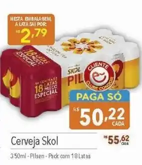 Supermercados Condor Cerveja Skol 250ml oferta