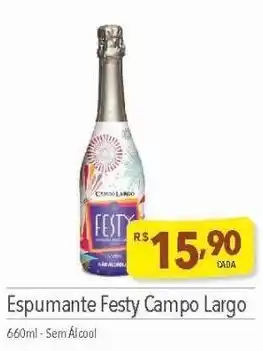 Supermercados Condor Espumante Festy Campo Largo 660ml-Sem Álcool oferta