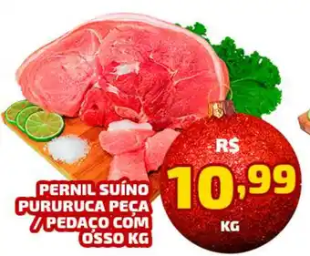 Iquegami Supermercados PERNIL SUÍNO PURURUCA PEÇA PEDAÇO COM OSSO KG oferta