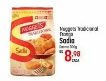 Muffato Nuggets Tradicional Frango Sadia 300g oferta