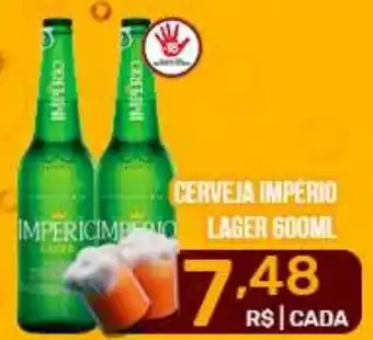 Iquegami Supermercados CERVEJA IMPERIO LAGER 600ML oferta