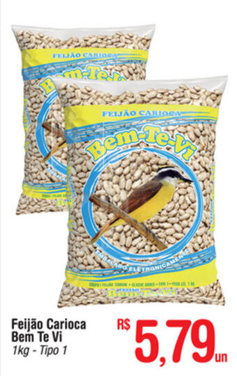 Fort Atacadista Feijao Carioca Bem Te Vi 1kg - Tipo 1 oferta