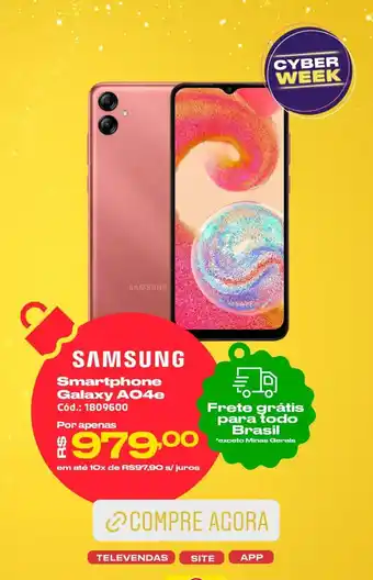 SAMSUNG Smartphone Galaxy A04e Cód.: 1809600
