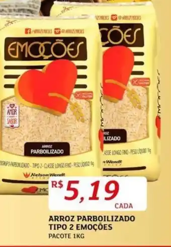 Assaí Atacadista ARROZ PARBOILIZADO TIPO 2 EMOÇÕES PACOTE 1KG oferta
