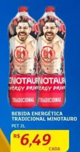 Assaí Atacadista BEBIDA ENERGÉTICA TRADICIONAL MINOTAURO PET 2L oferta