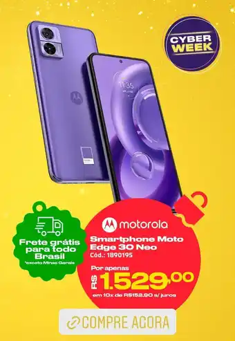 Casa e Vídeo Motorola Smartphone Moto Edge 30 Neo Cód.: 1890195 oferta