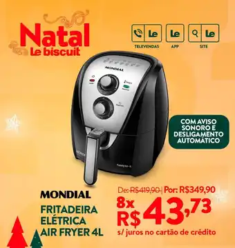 Le Biscuit MONDIAL FRITADEIRA ELÉTRICA AIR FRYER 4L oferta
