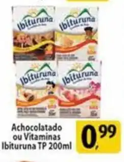 Achocolatado ou Vitaminas Ibituruna TP 200ml