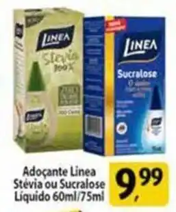 Adoçante Linea Stévia ou Sucralose Liquido 60ml/75ml