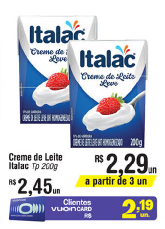 Fort Atacadista Creme de Leite Italac 200g oferta
