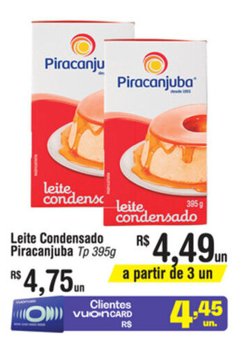 Fort Atacadista Leite Condensado Piracanjuba Tp 395g oferta